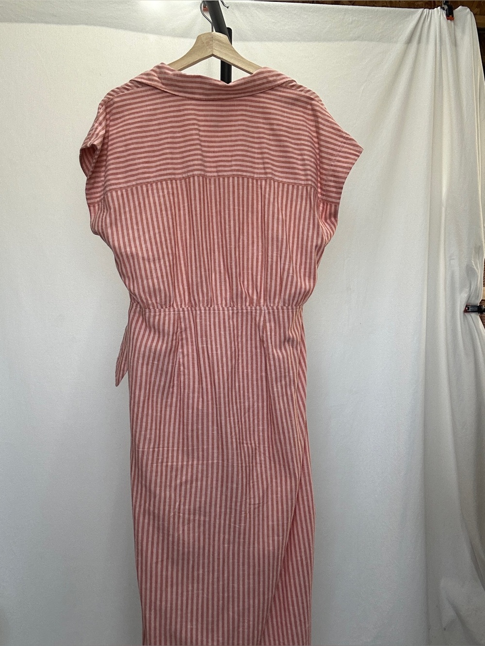Universal Thread Candy Stripe faux wrap summer midi dress in size medium - Picture 4 of 6